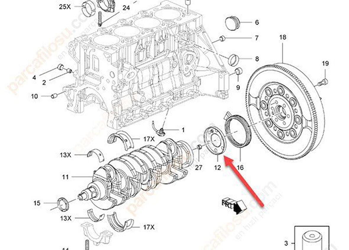 Opel Astra Grank Sensör (2004-2011) 1.6 55574780