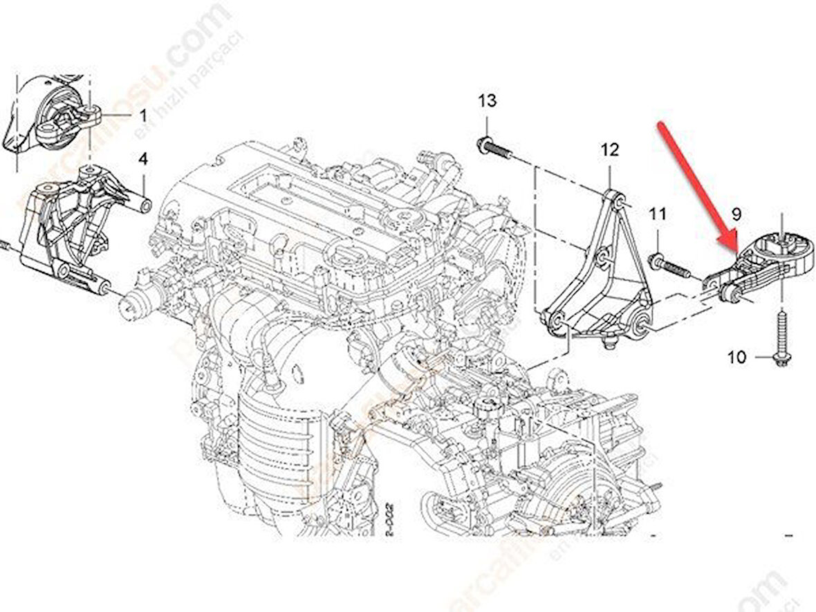 Opel Corsa Şanziman Takoz (2015-2018) 1.4 13427227