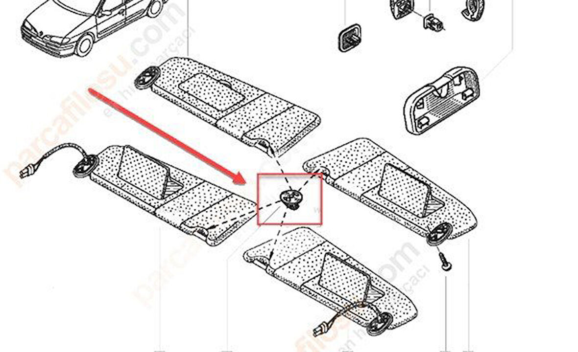 Renault Clio Güneşlik (1996-2005) 1.6, 1.4, 1.8, 2.0, 1.2, 1.5 DCI 7700836159