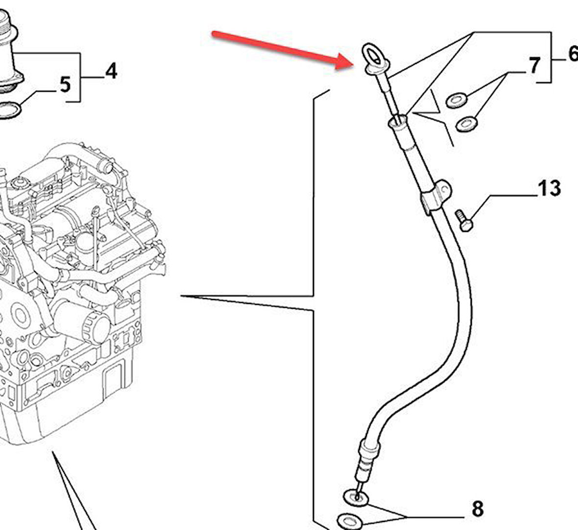 Fiat Ducato Yağ Çubuğu (2006-2015) 2.3 DCI 504092162