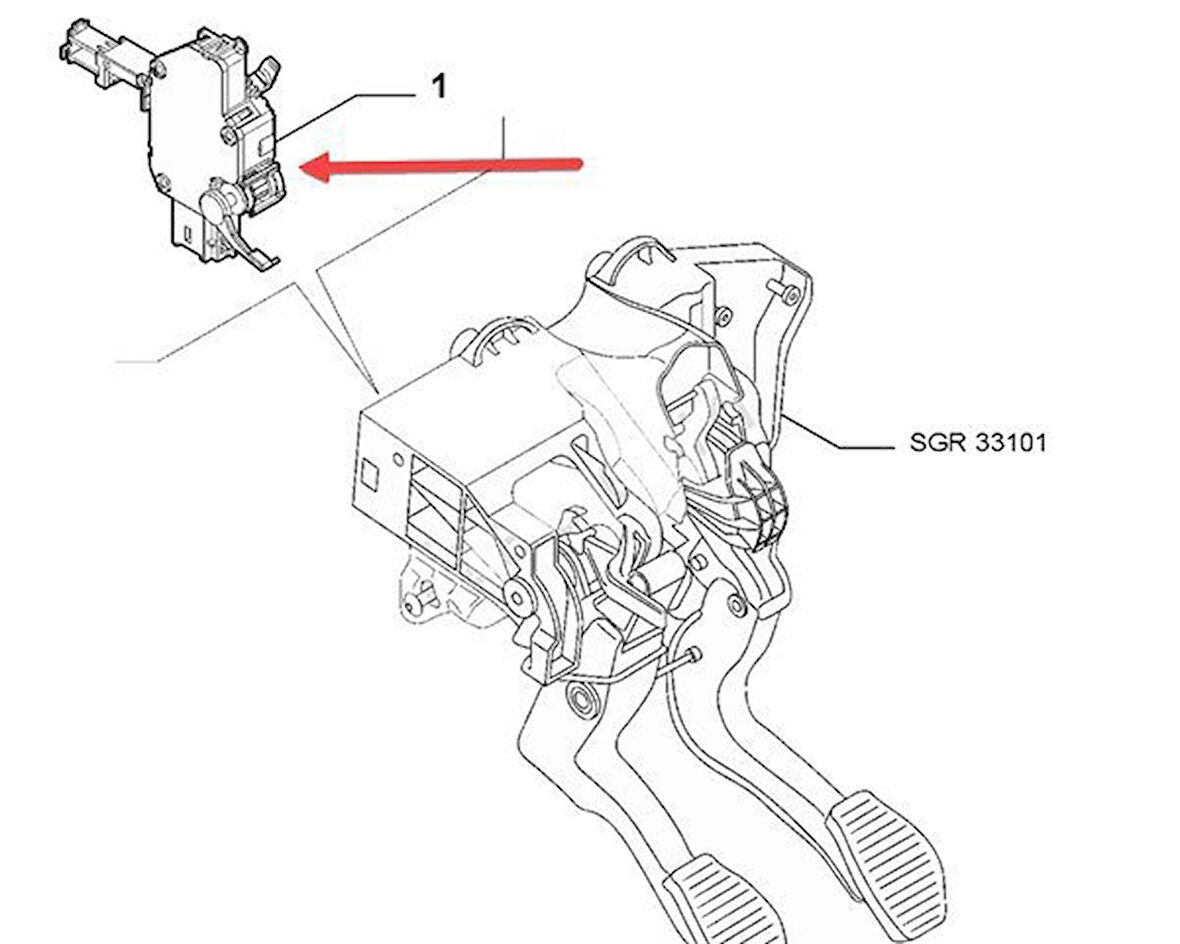 Fiat İdea Debriyaj Pedal Müşürü (2004-2007) 1.4, 1.3 JTD 51835627