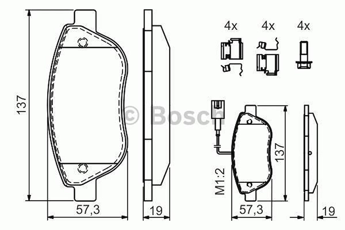 Renault Modus Ön Fren Balata (2004-2008) 1.4 77365379