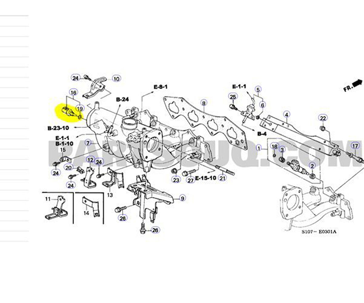 Honda Cr-V Emme Manifolt Sensörü (1996-2001) 2.0 37880P0AA02