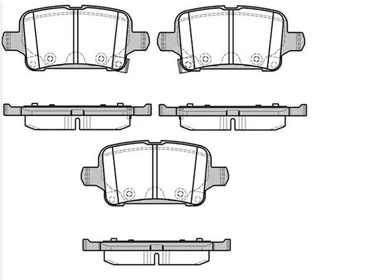 Opel Astra Arka Fren Balatasi (2015-2021) 1.4, 1.6 CDTI, 1.5 CDTI 39037199