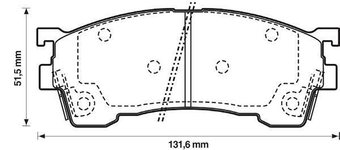 Mazda 626 Ön Fren Balata (1992-2003) 2.0, 1.8 GAYR2328ZA