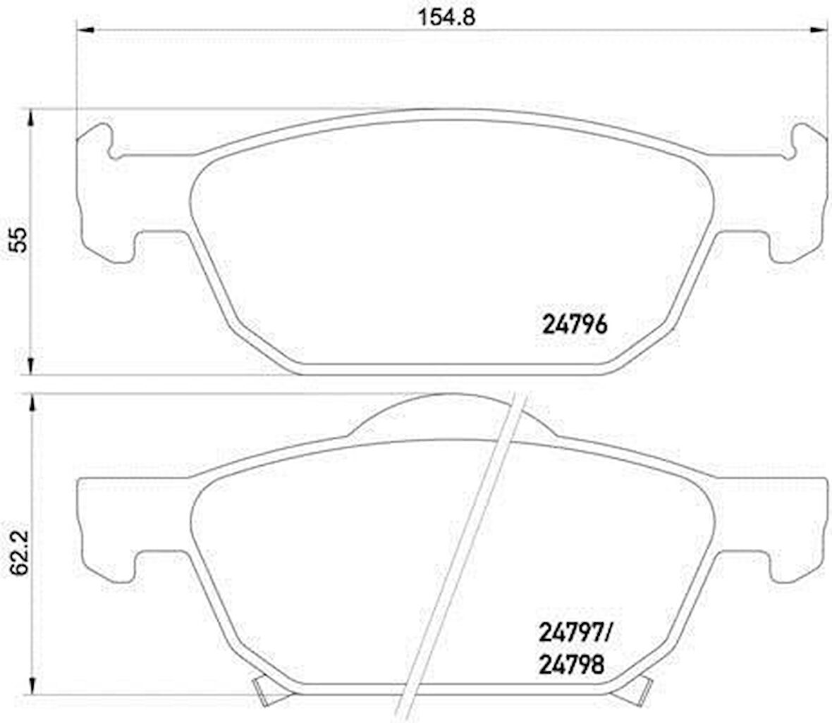 Honda Accord Ön Fren Balata (2009-2015) 2.0 45022TL1G00