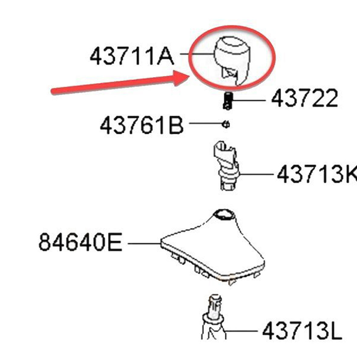 Hyundai Accent Vites Topuzu (2011-2015) 1.4 437113X300RY