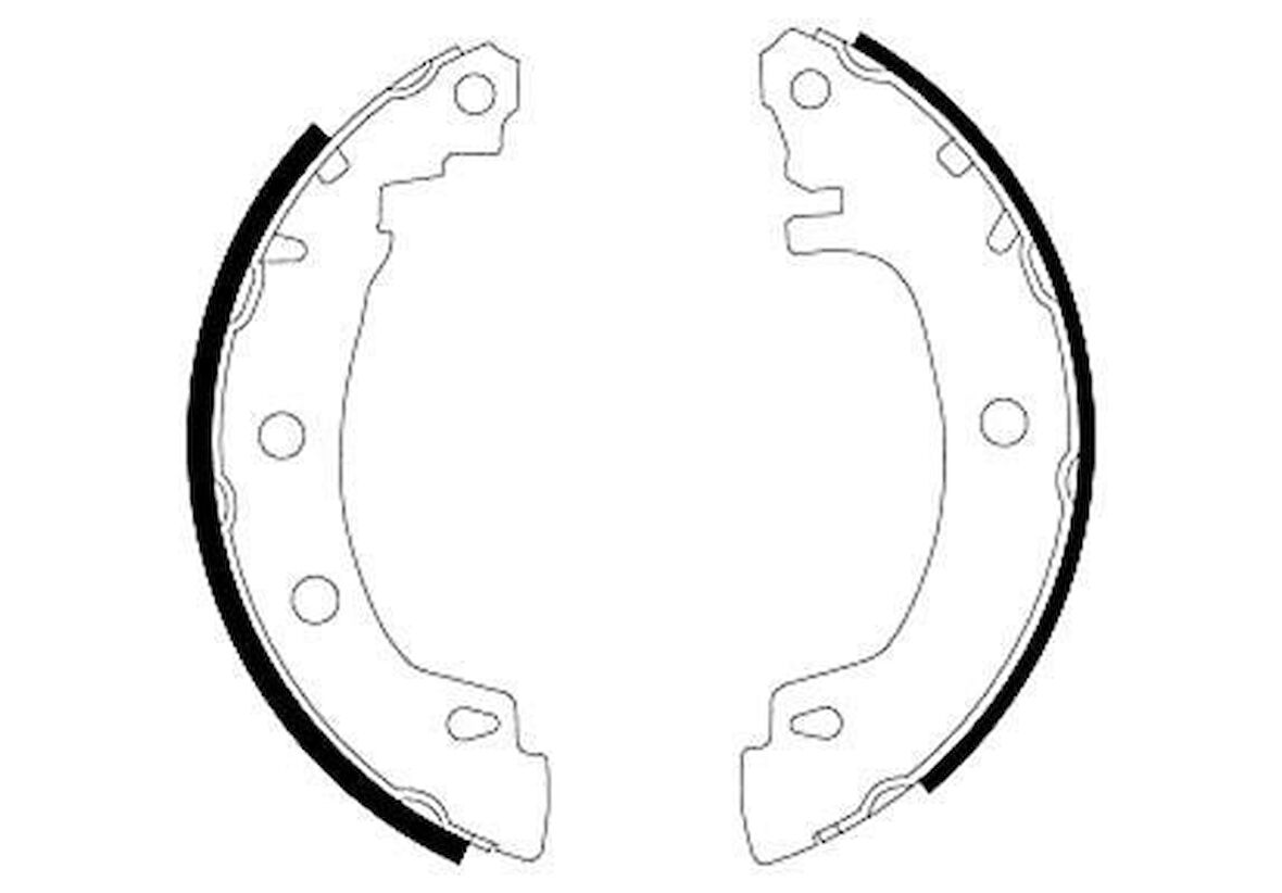 Renault Megane Arka Fren Balatasi (1995-2003) 1.9, 2.0, 1.6, 1.4, 1.9 DTI 7701207268