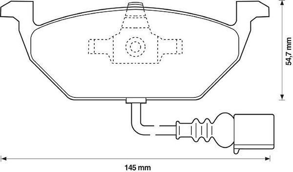 Skoda Citigo Ön Fren Balata (2012-2015) 1.0 1K0698151D