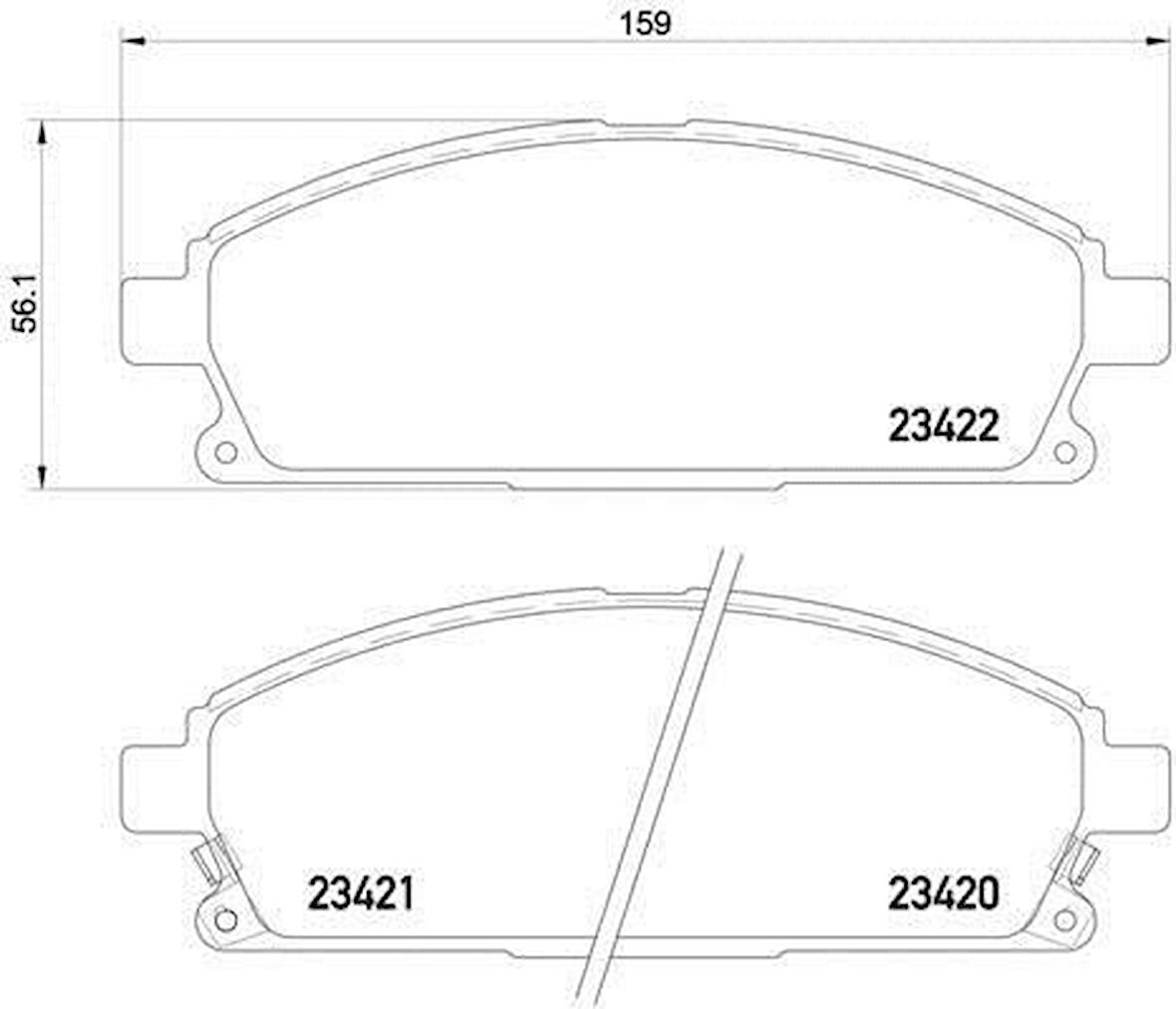 Nissan X-Trail Ön Fren Balata (2001-2007) 2.0 410601W387