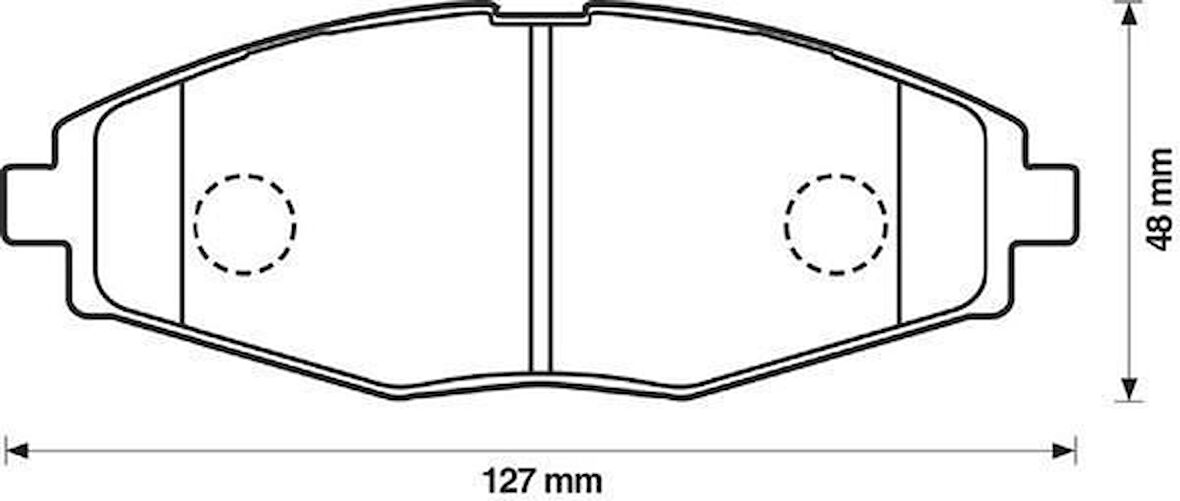 Chevrolet Spark Ön Fren Balata (2004-2009) 1.0, 0.8 96446176