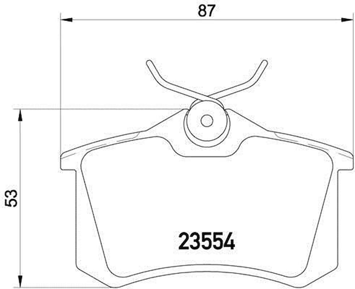 Seat Toledo Arka Fren Balatasi (1998-2017) 1.8, 1.6, 1.4TSI, 1.6 TDI, 1.9 TDI, 1.4 TDI 425056