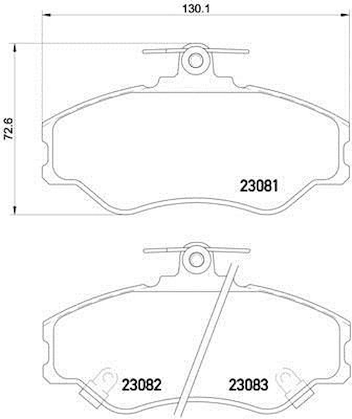 Hyundai H100 Ön Fren Balata (1997-2008) 2.5 581014BA00