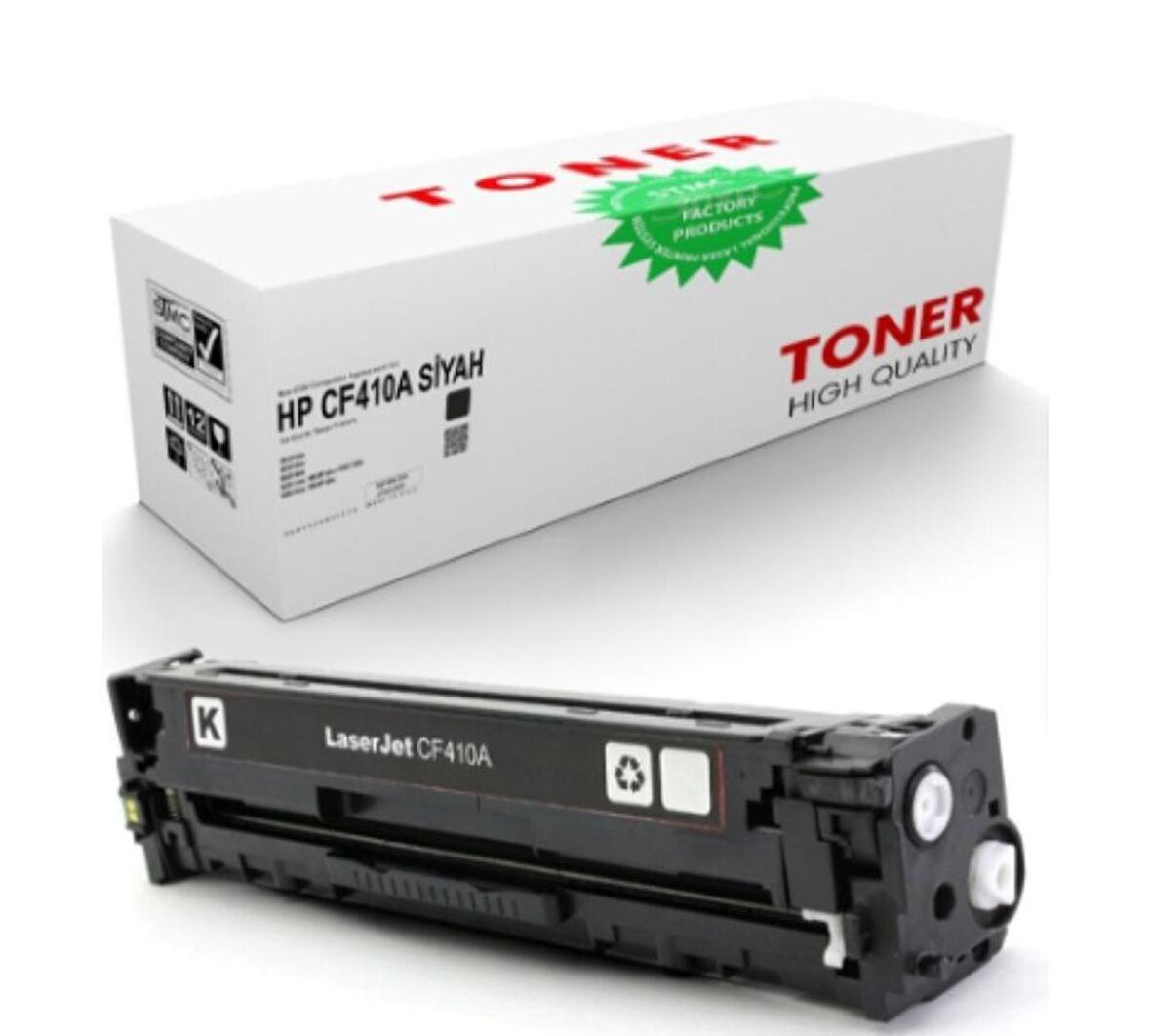 HP Uyumlu CF410A (410A) & CANON Uyumlu CRG-046K Toner Siyah