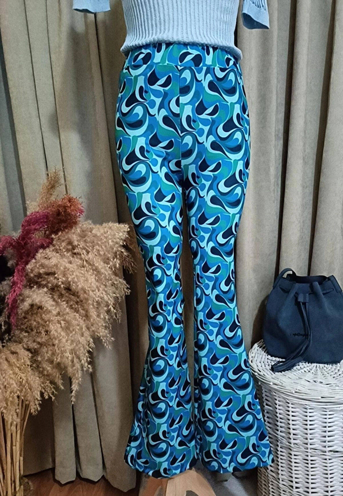 MAVİ İSPANYOL TAYT