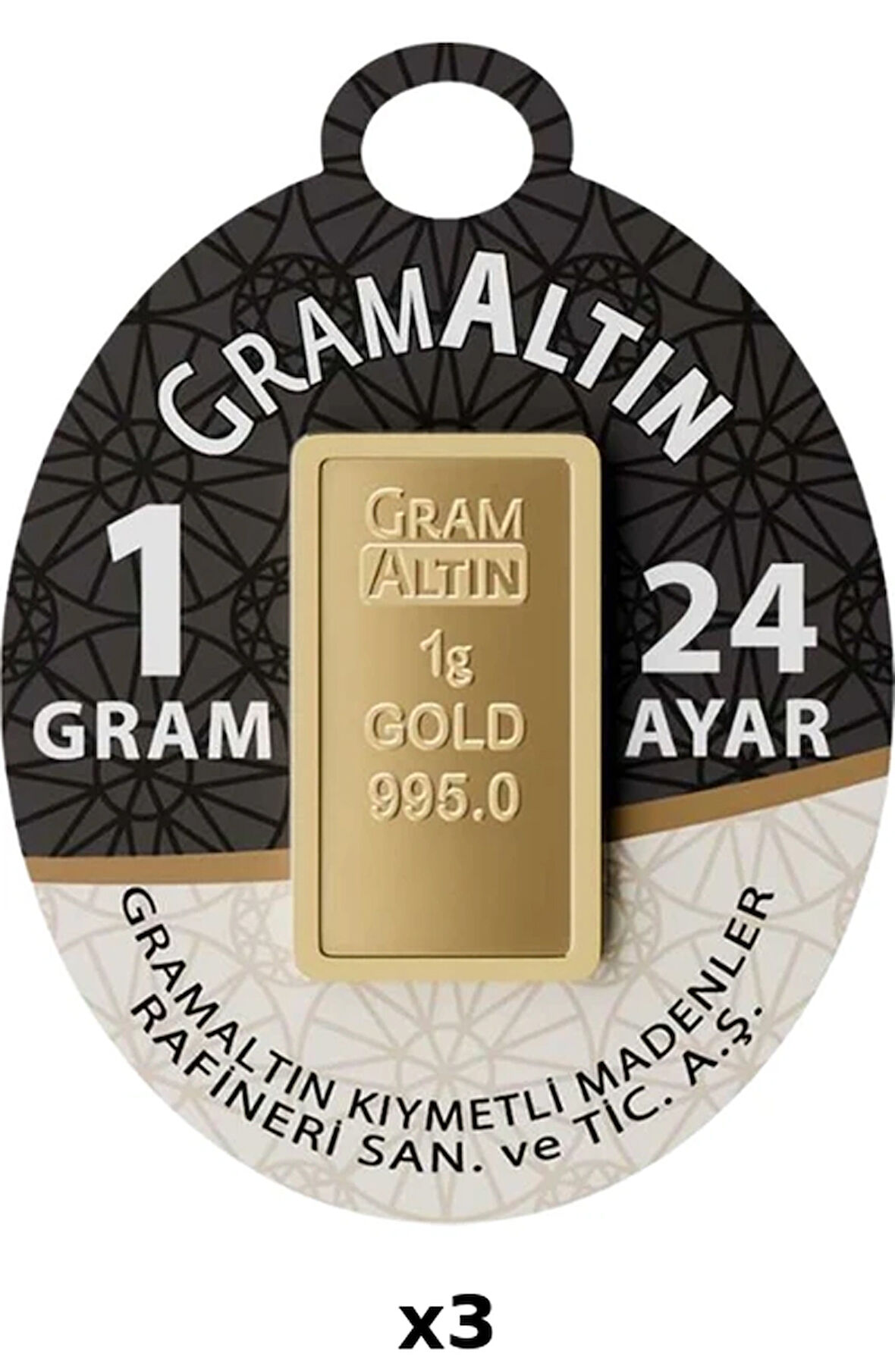 IAR 24 Ayar 3 Gram Külçe Altın