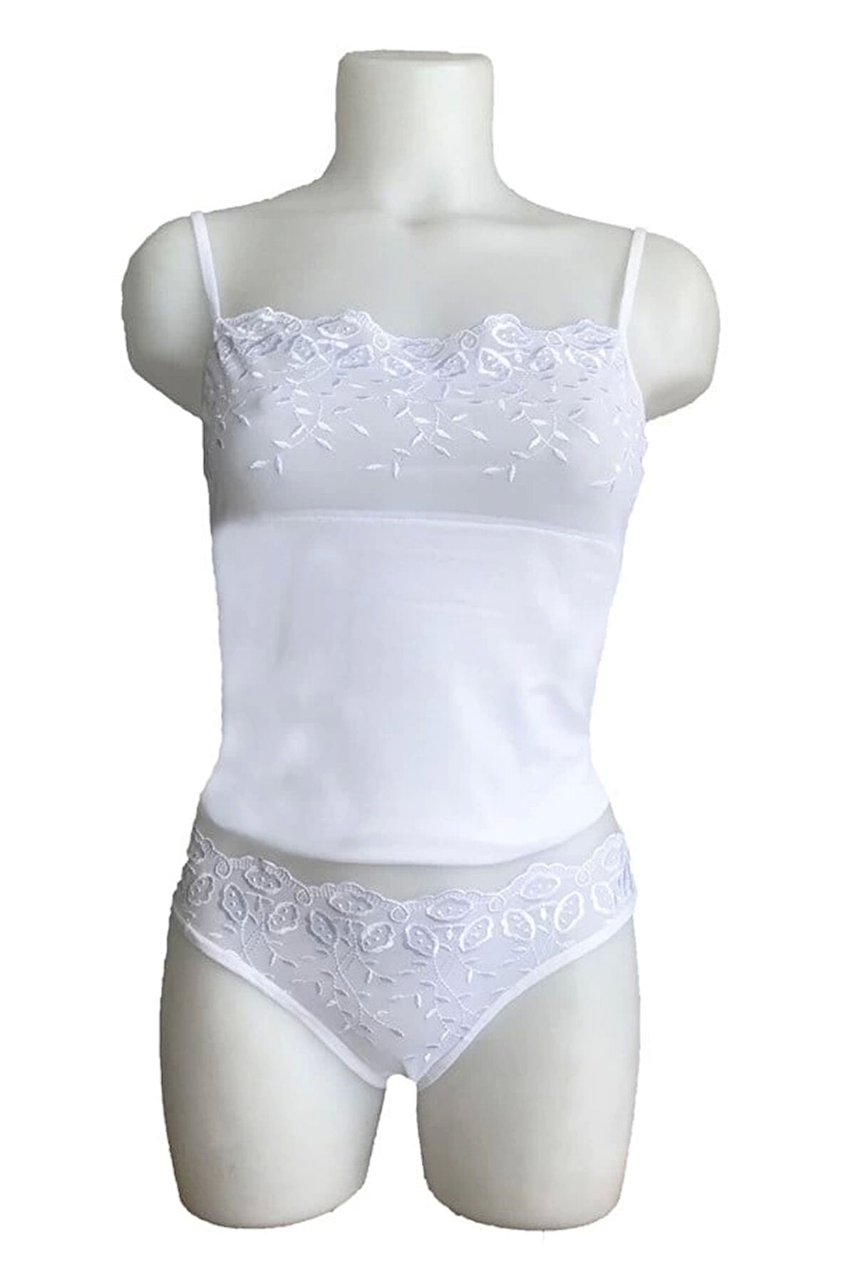 Berrak Brodeli İp Askılı Bikini Takım 2112