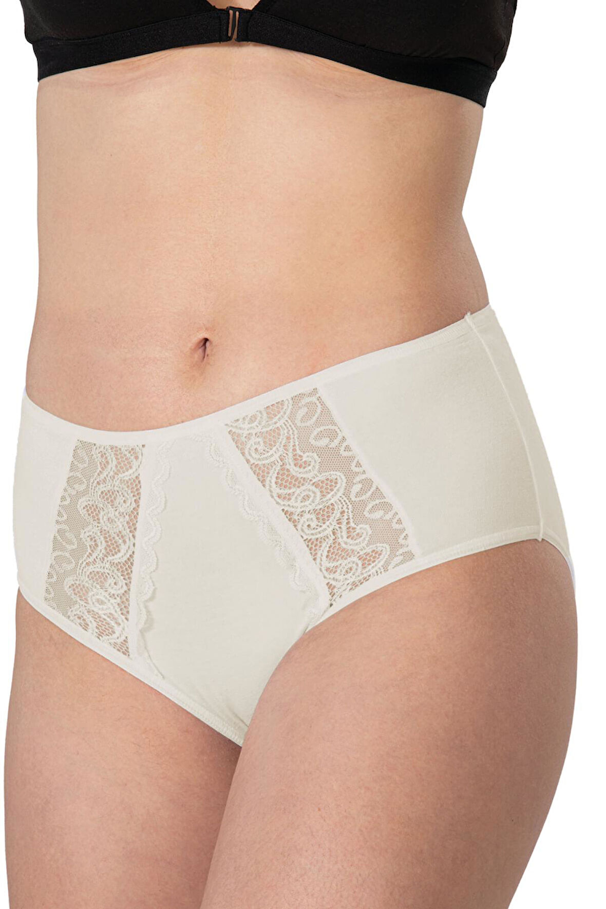 Ten Mı Emay 1445 Modal Cotton Yüksekbel Dantelli Külot