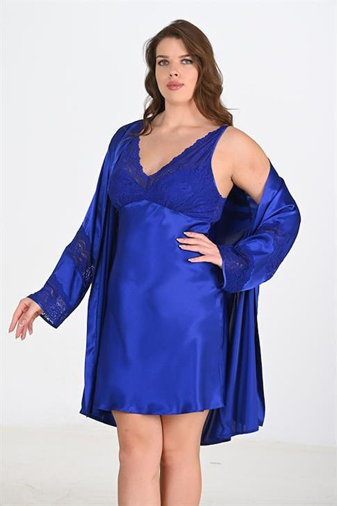 2'li Saks Sabahlık Takımı Bigsize 6211