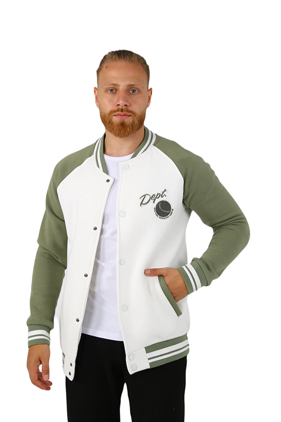 BRG Haki Mevsimlik Erkek Kolej Regular Fit Ceket