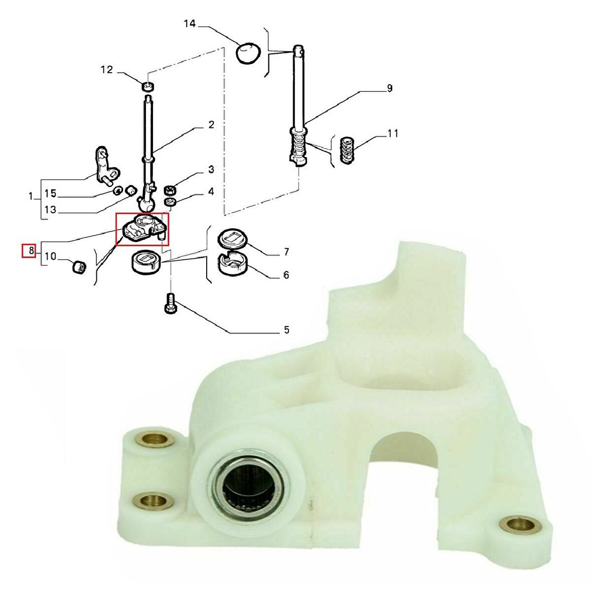 FIAT Strada Vites Kol Burcu C-513 Şanzıman 1999-2005 7085737
