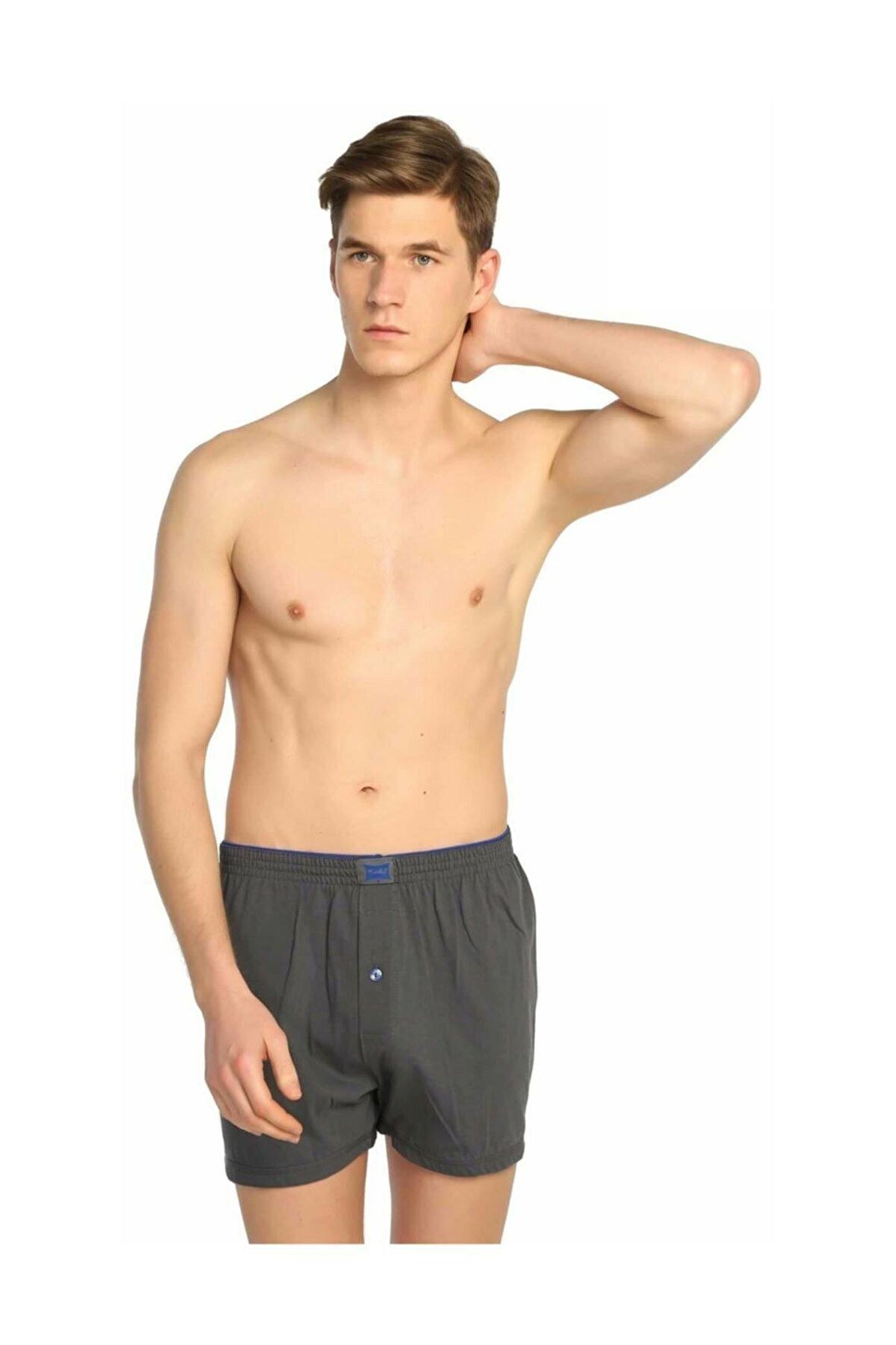 Tutku 4 Adet Füme Renk Havlu Bel Boxer