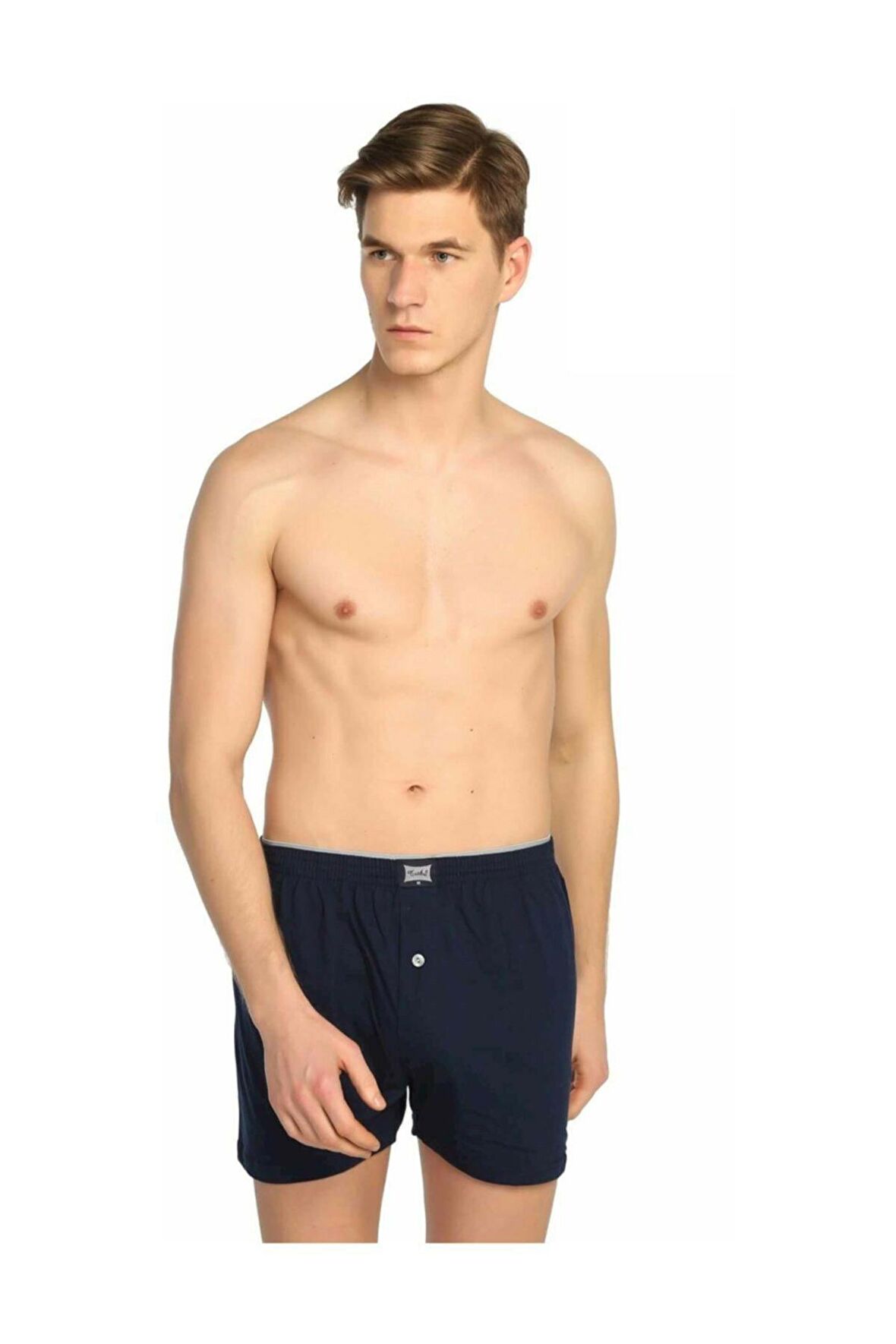 Tutku 4 Adet Lacivert Renk Havlu Bel Boxer