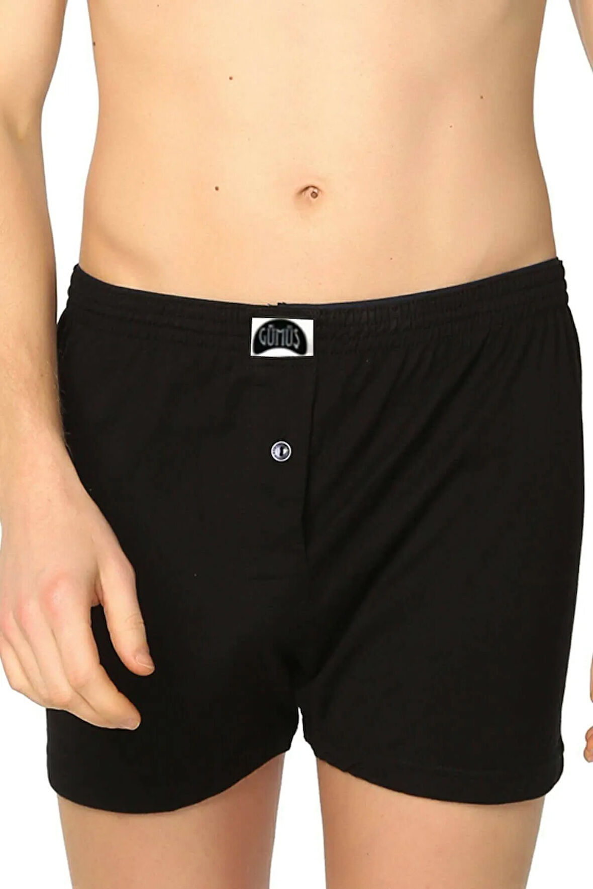 6 Adet Siyah Renk Havlu Bel Boxer