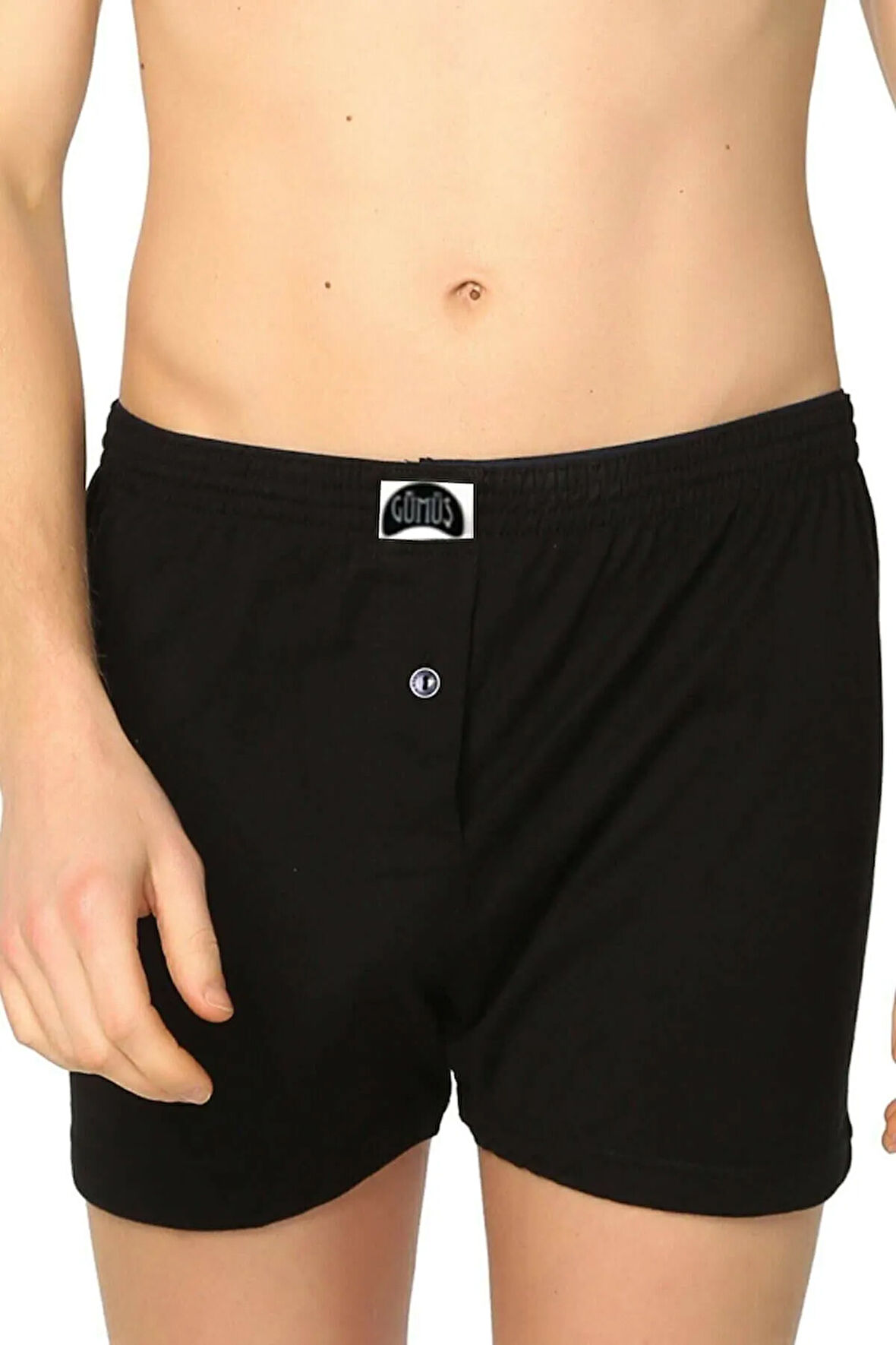 12 Adet Siyah Renk Havlu Bel Boxer