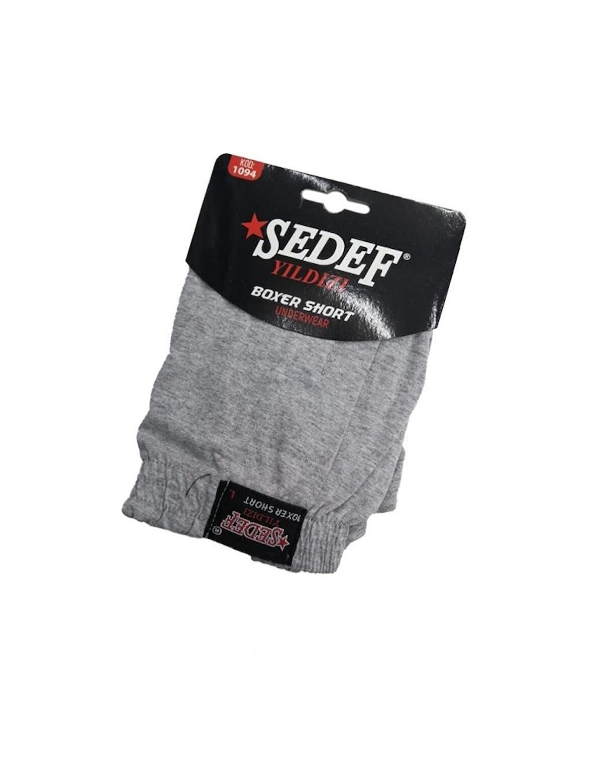 Sedef 6 Adet Gri Renk Havlu Bel Boxer