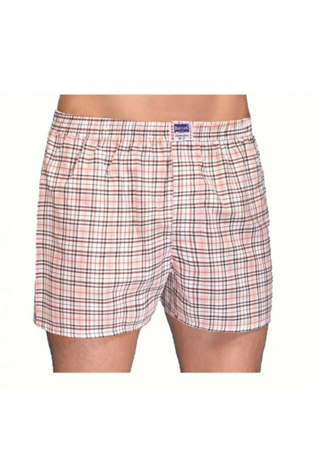 Berrak 6 Adet Karışık Renk Poplin Boxer 