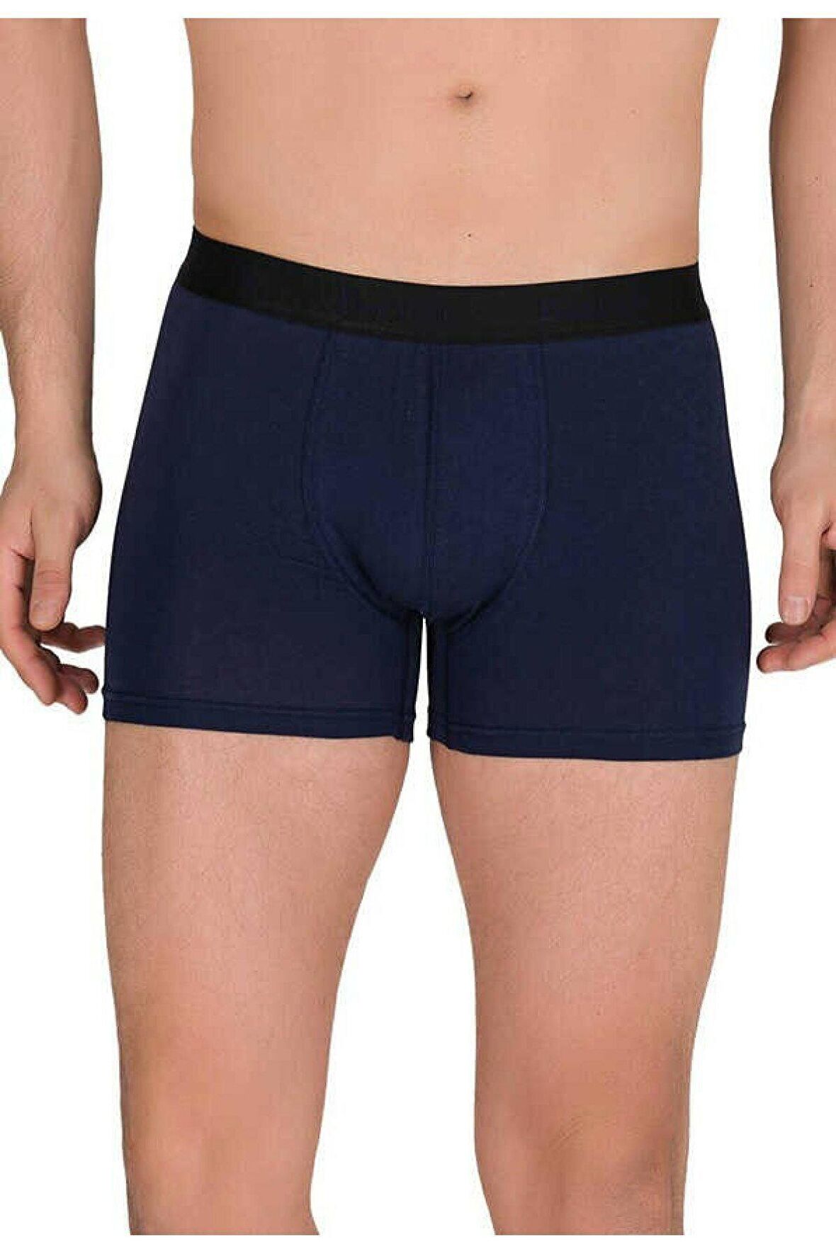 Berrak 3 Adet Lacivert Renk Modal Boxer