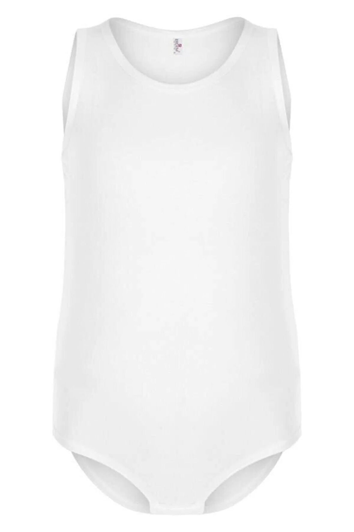 4 Adet Beyaz Renk Geniş Askılı Çocuk Çıtçıtlı Body