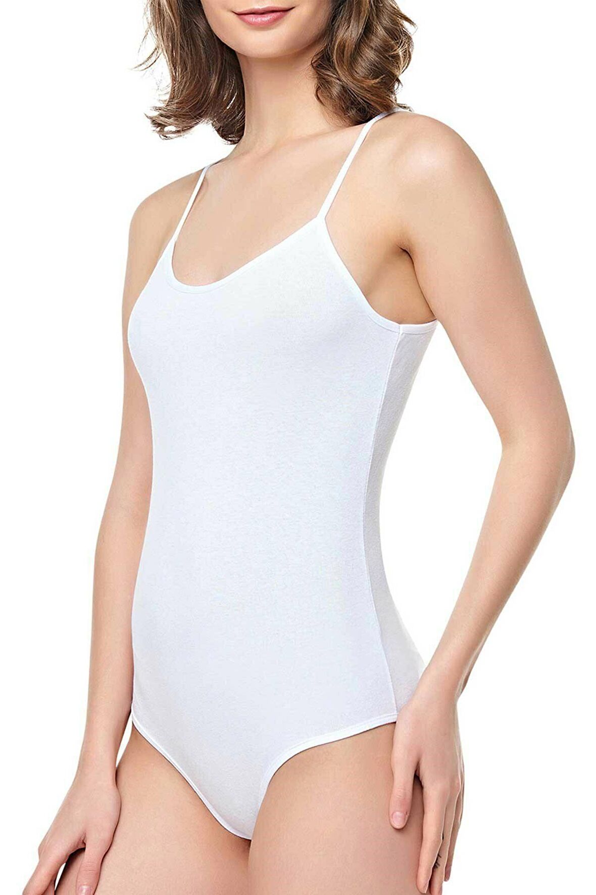 Seher 10 Adet Beyaz Renk İp Askılı Çıtçıtlı Badi