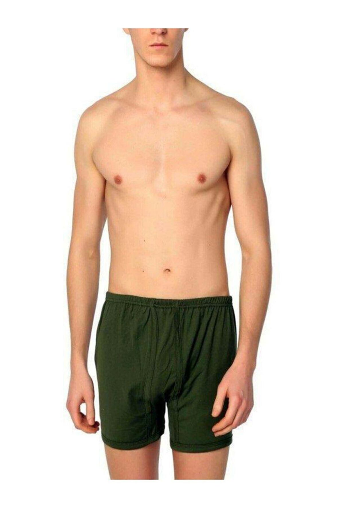 Seher Haki Renk Paçalı Boxer