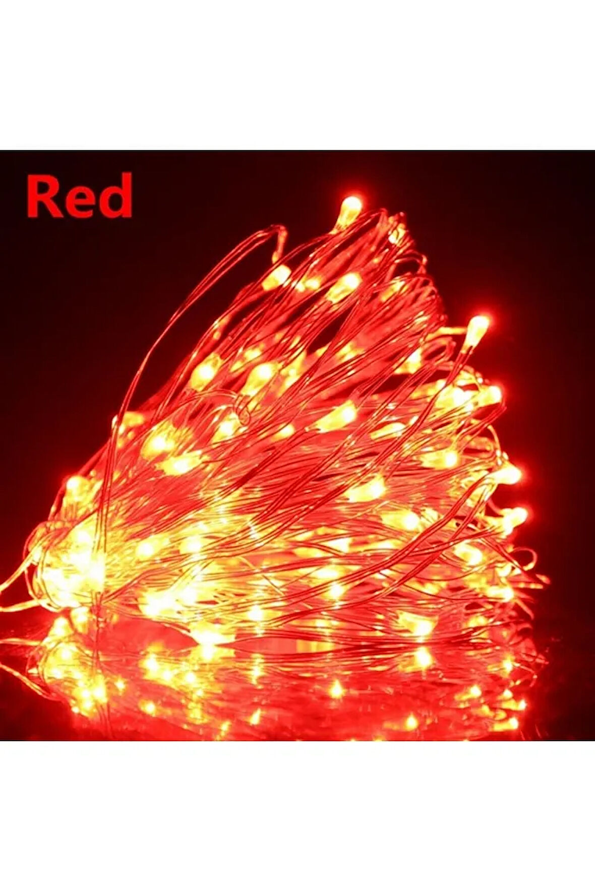 10 Metre Kırmızı Peri Led Dekor Işık,Dekoratif Lamba,Ev Süsleme