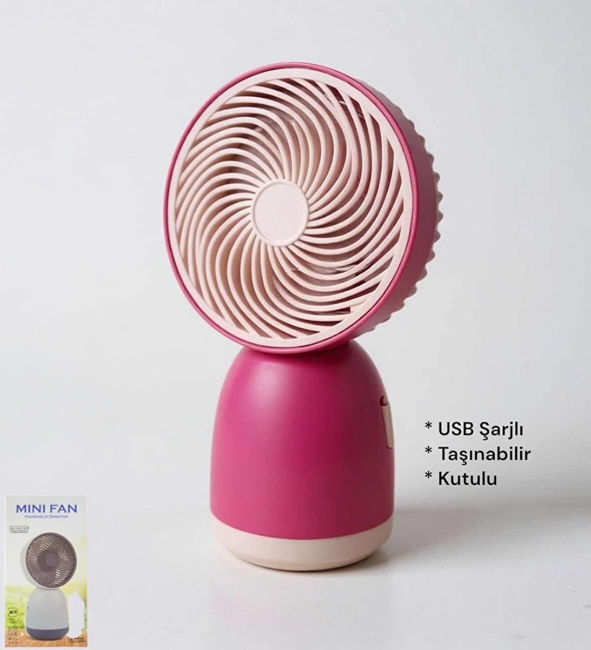 Handheld USB Şarjlı El Fanı I Mini Taşınabilir Fan I Yaz Serinleticisi I Vantilatör Taşınabilir Fan 