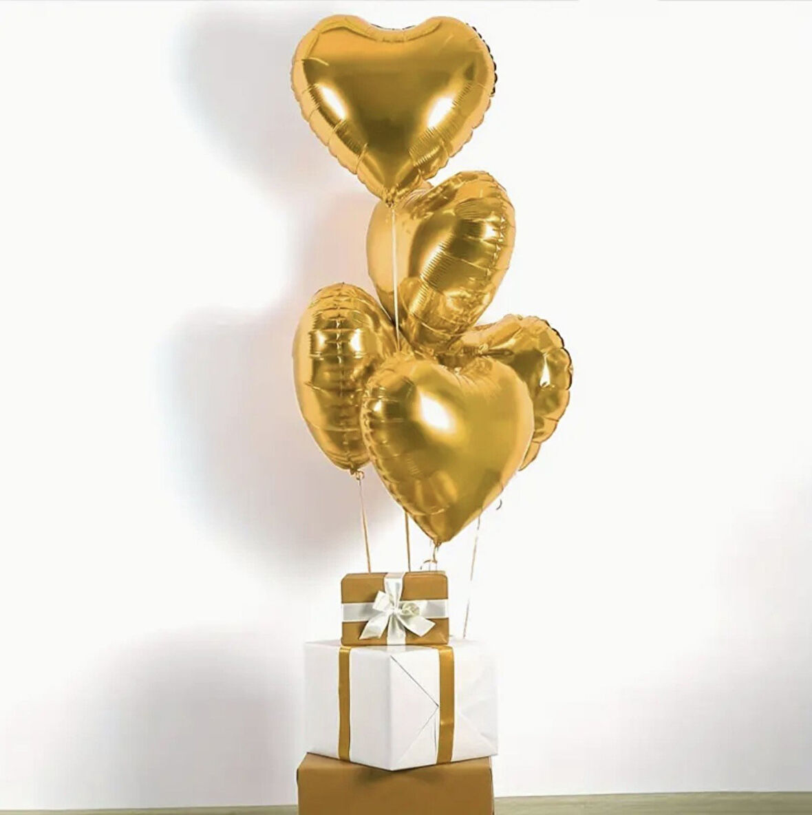 Brokoli Home 3 Adet Folyo Balon Altın Sarısı Gold Uçan Balon 45 Cm 18 İnç