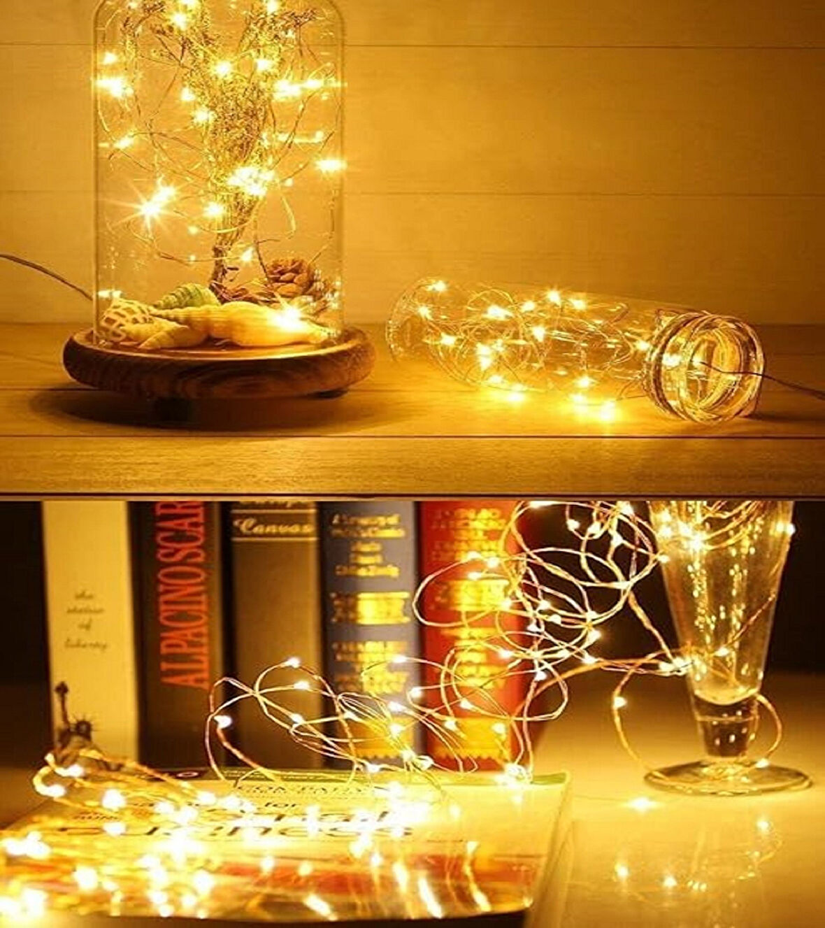 Ev Balkon ve Parti İçin 10 Metre Animasyonlu Gün Işığı Pilli Peri Led  Yılbaşı Süsü Işık