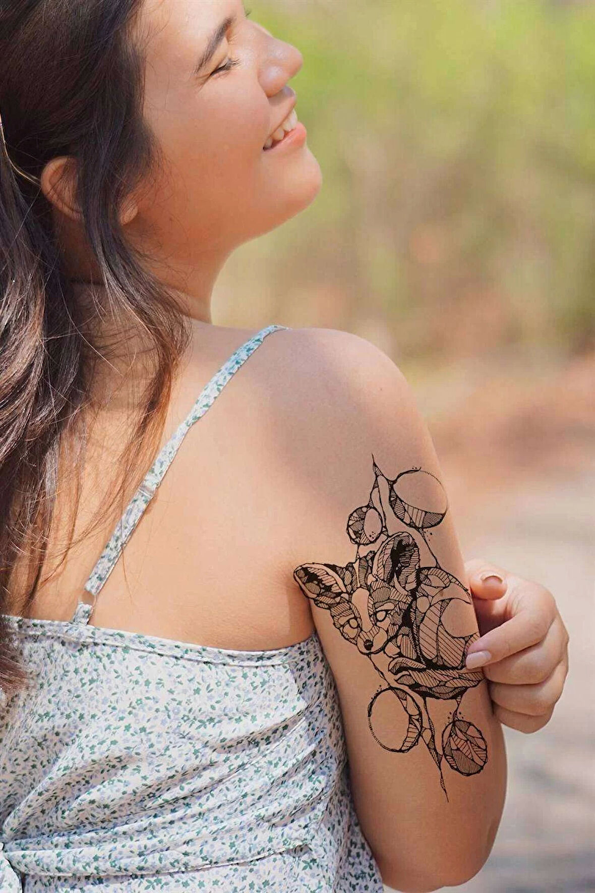 Geçici Tilki Dövme Tattoo