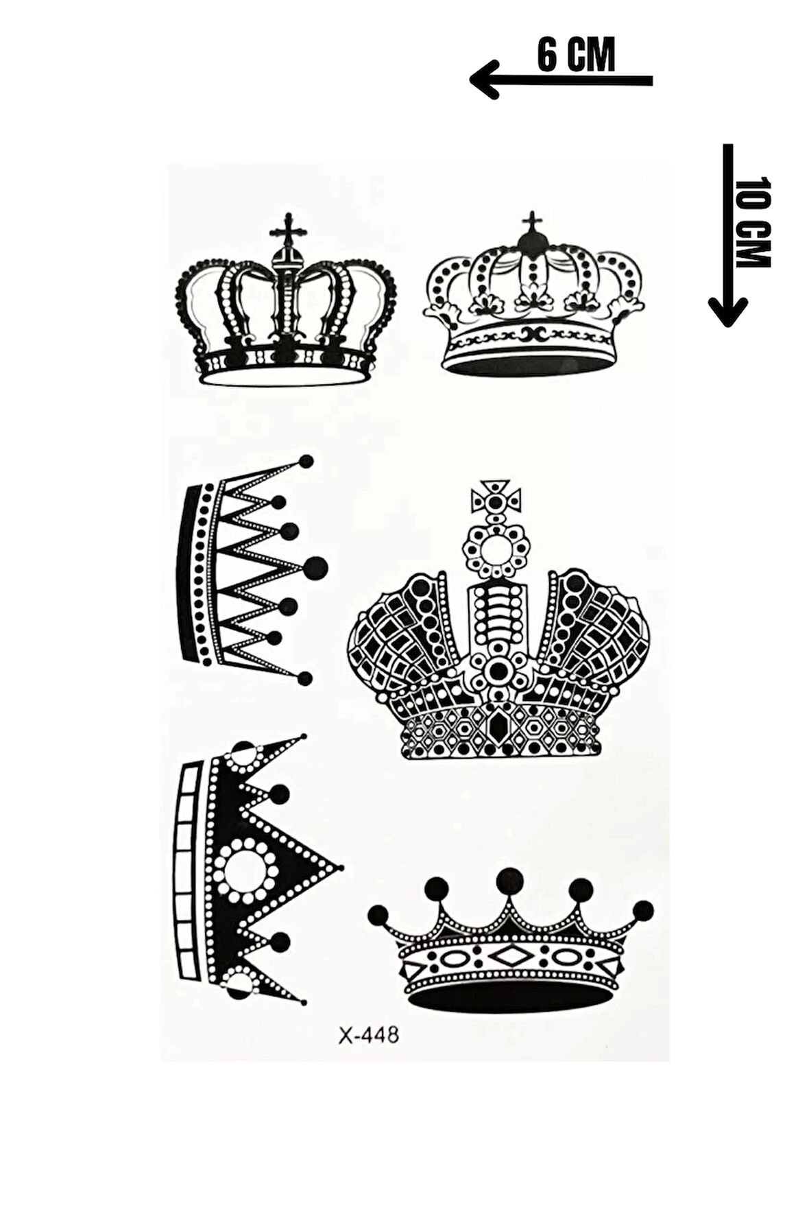 Geçici Mini Kral Tacı Dövme Tattoo