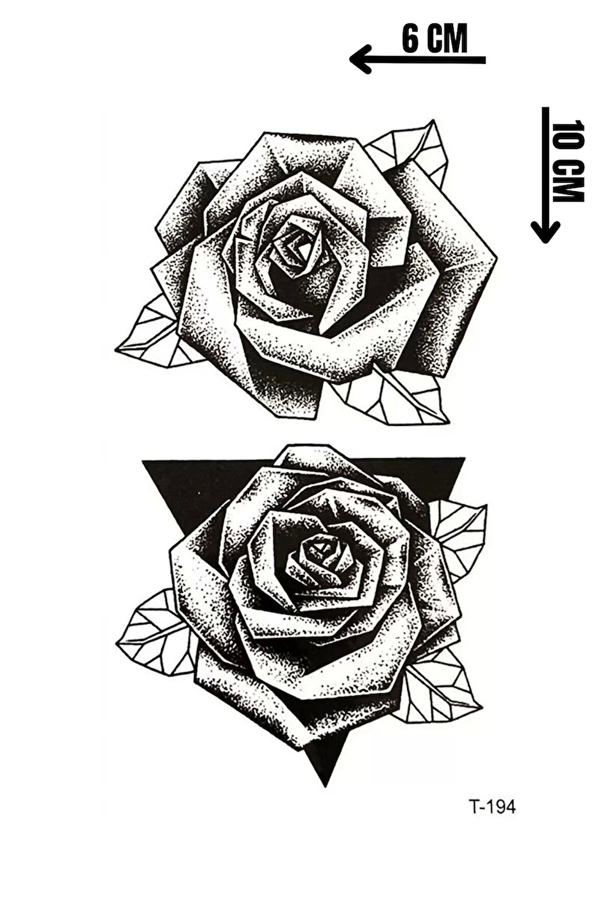 Geçici Gül Mini Dövme Tattoo