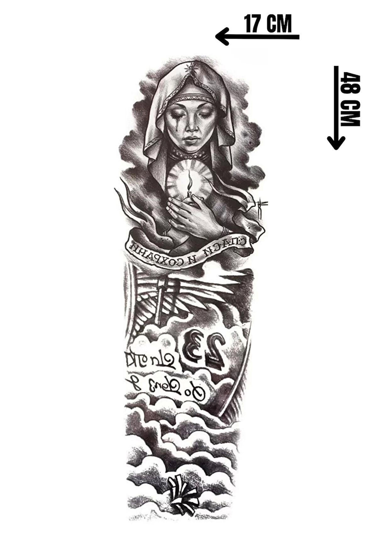 Geçici Rahibe Kol Dövme Tattoo