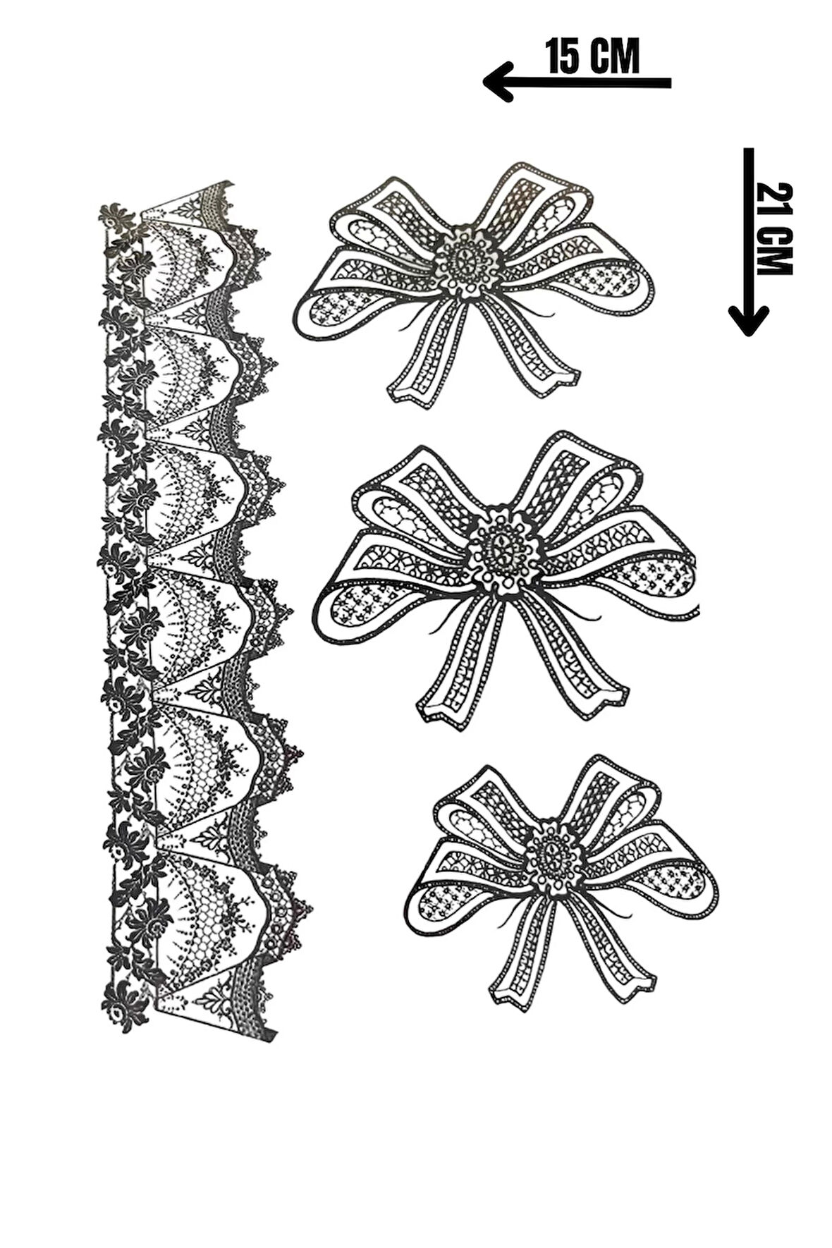 Geçici Kurdele Figürlü Dövme Tattoo