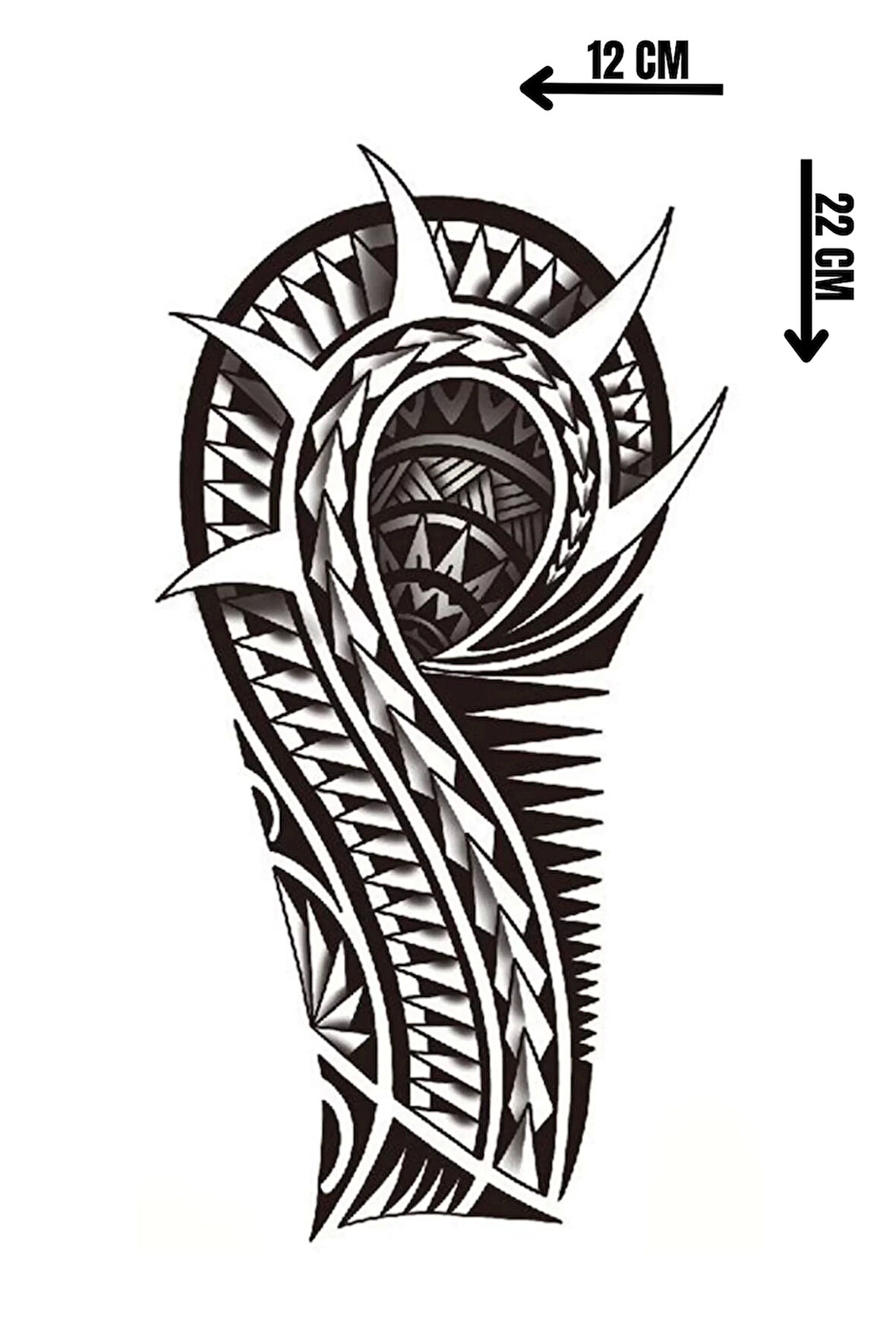 Geçici Tribal Figürlü Dövme Tattoo