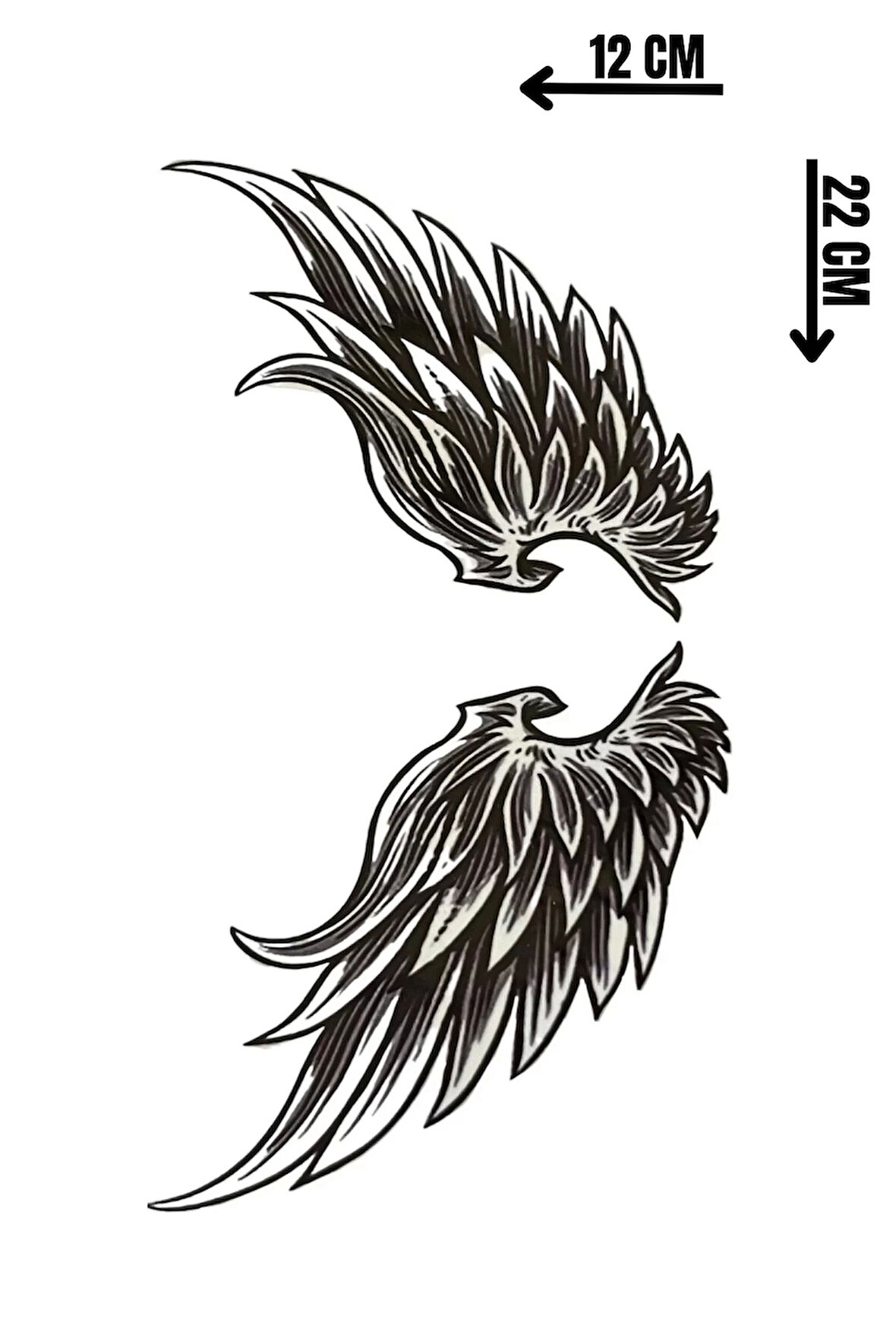Geçici Kanat Figürlü Mini Dövme Tattoo