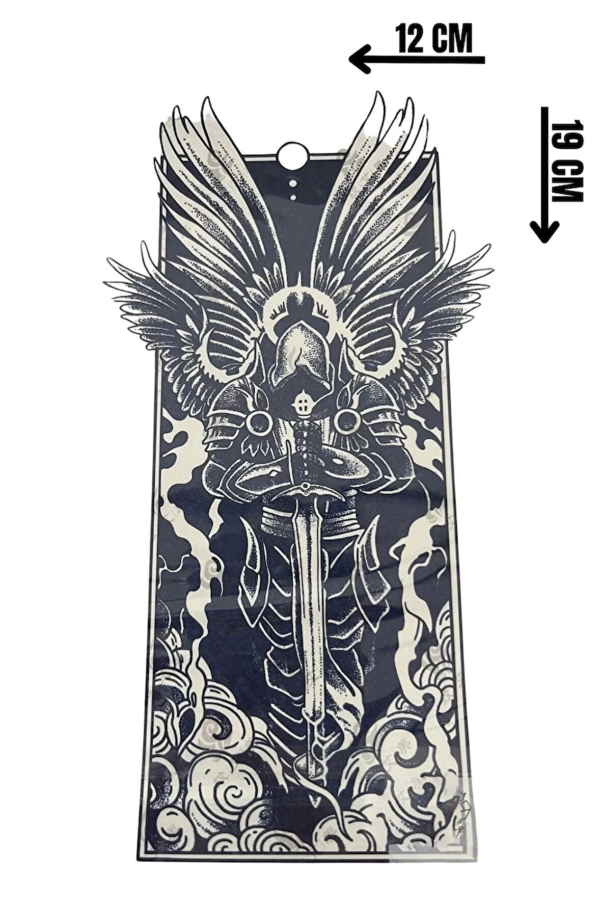 Savaşçı Figürlü 12 Saat Sonra Kararan Geçici Dövme Tattoo