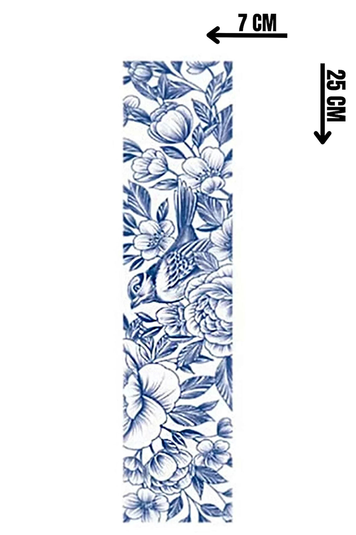 Kuş Figürlü 12 Saat Sonra Kararan Geçici Dövme Tattoo