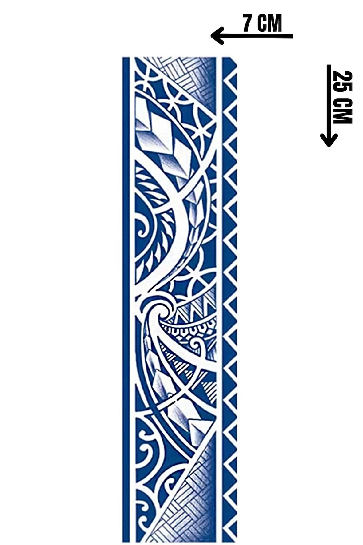 Tribal Figürlü 12 Saat Sonra Kararan Geçici Dövme Tattoo