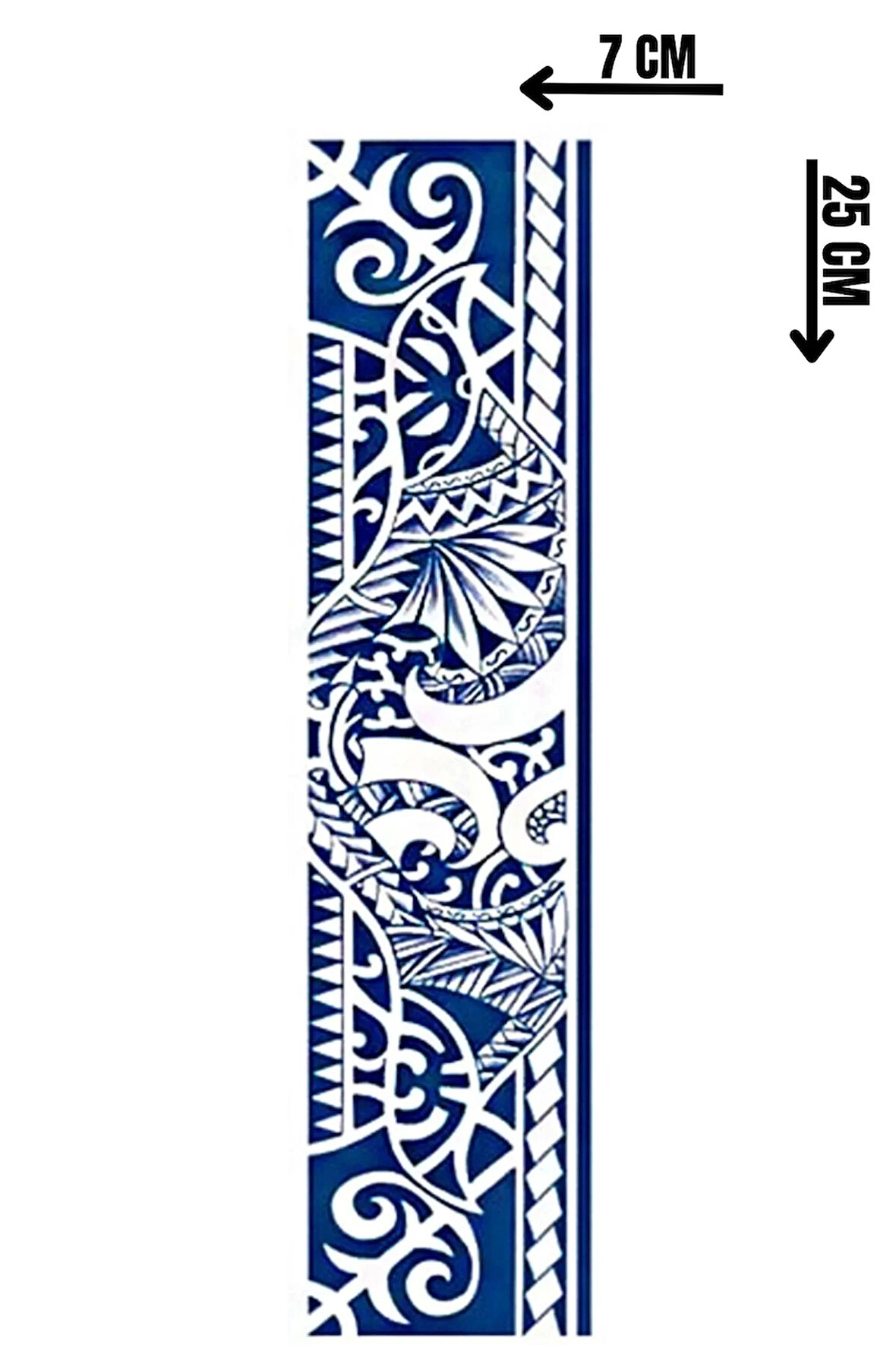 Tribal Figürlü 12 Saat Sonra Kararan Geçici Dövme Tattoo